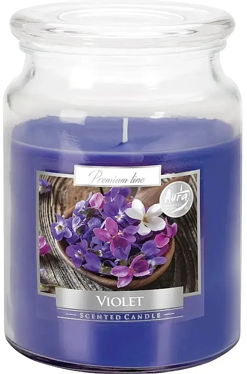 Bispol Premium Line Scented Candle Violet Mirisna premium sveća u tegli "Ljubičica"