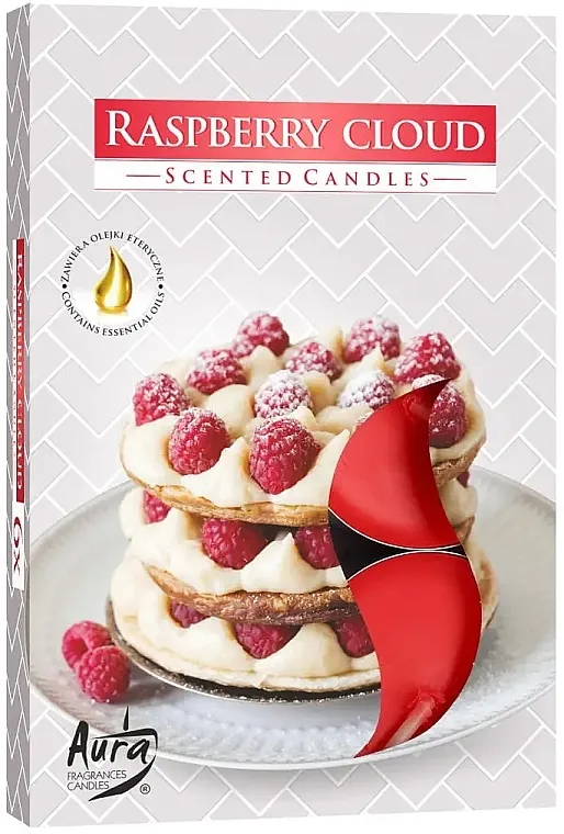 Bispol Raspberry Cloud Scented Candles Set čajnih sveća "Malinin oblak"