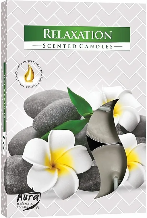 Bispol Relaxation Scented Candles Set čajnih sveća "Opuštanje"