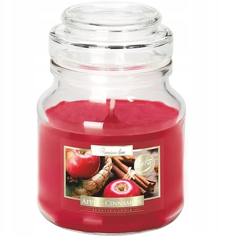 Bispol Scented Candle Apple &amp; Cinnamon Mirisna sveća u tegli "Jabuka i cimet"