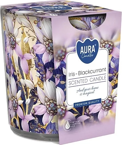 Bispol Scented Candle Iris- Blackcurrant Mirisna sveća u čaši "Perunika-crna ribizla"