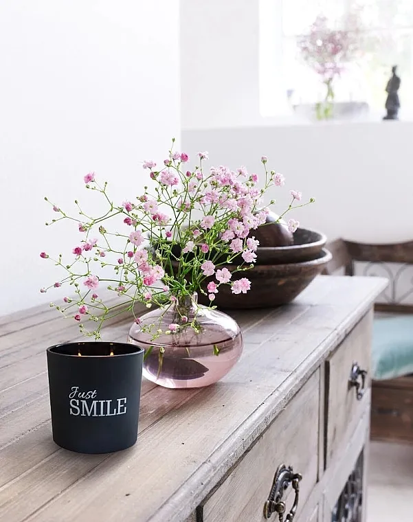 Bispol Scented Candle Just Smile Mirisna sveća sa dva fitilja u mat čaši