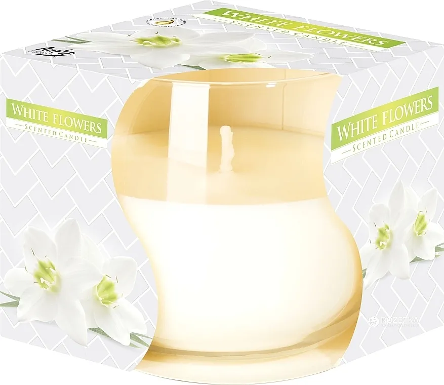 Bispol Scented Candle Mirisna sveća "Belo cveće" u čaši