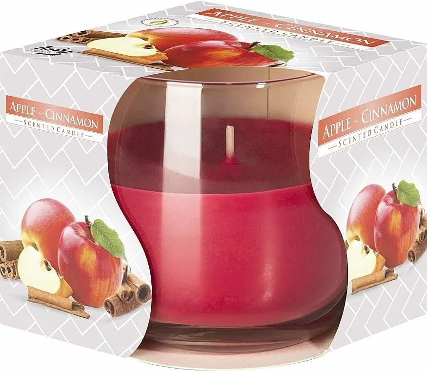Bispol Scented Candle Mirisna sveća "Cimet i jabuka" u čaši