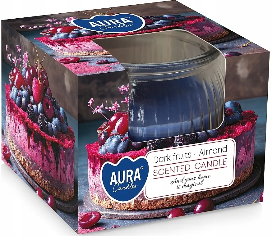 Bispol Scented Candle Mirisna sveća "Tamno voće i badem" u staklu