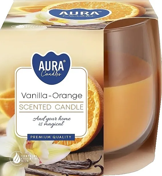 Bispol Scented Candle Mirisna sveća "Vanila i pomorandža" u čaši