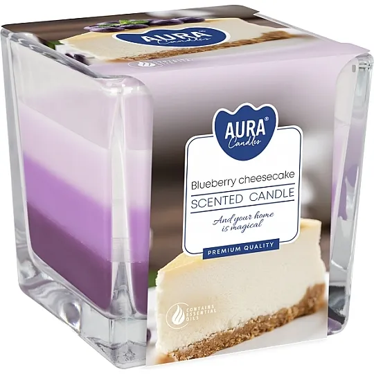 Bispol Scented Candle Mirisna sveća u staklu Borovnička torta