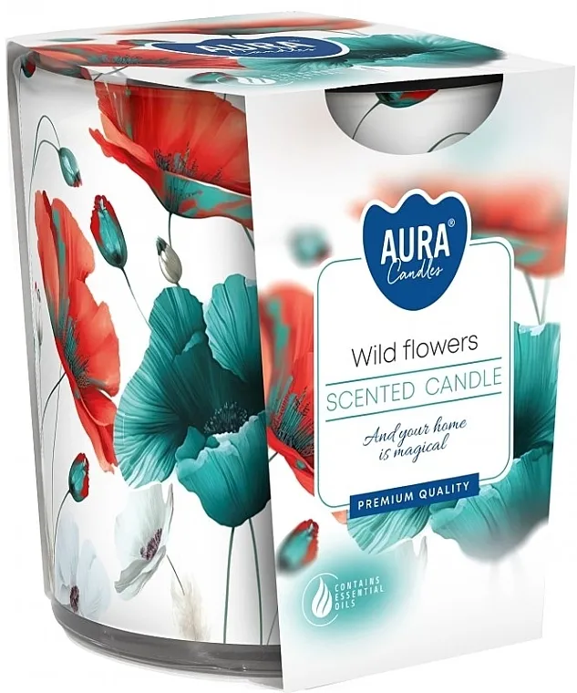 Bispol Scented Candle Wild Flowers Mirisna sveća u čaši "Poljsko cveće"