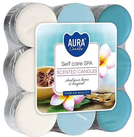 Bispol Self Care Spa Scented Candles Set čajnih sveća "SPA nega o sebi", 18 kom.