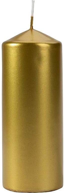 Bispol Sveća cilindrična 60x150 mm, zlatni metalik
