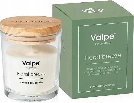 Bispol Valpe Floral Breeze Scented Soy Candle Mirisna sveća od soje Cvetni Zefir