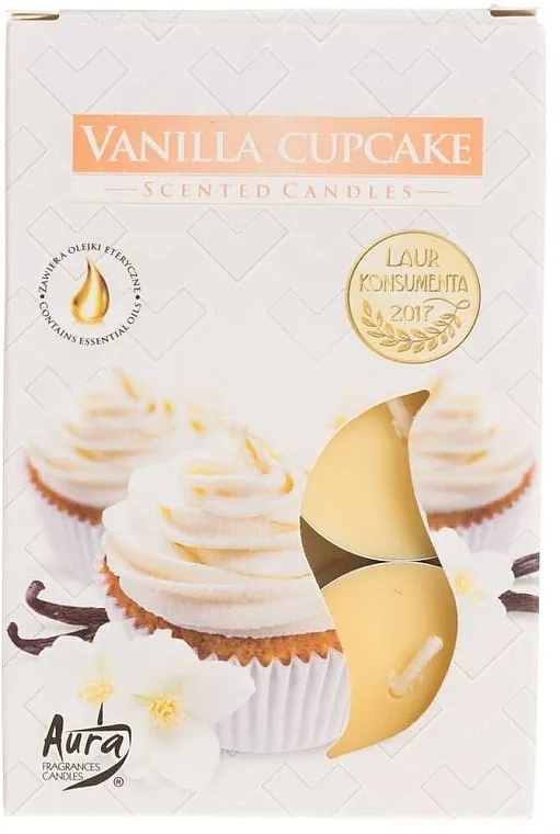 Bispol Vanilla Cupcake Scented Candles Set čajnih sveća "Kapkejk sa vanilom"