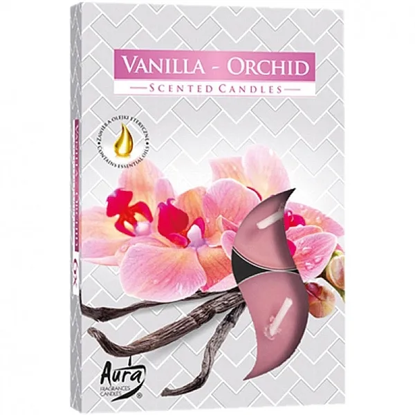 Bispol Vanilla-Orchid Scented Candles Set čajnih sveća "Vanila-orhideja"