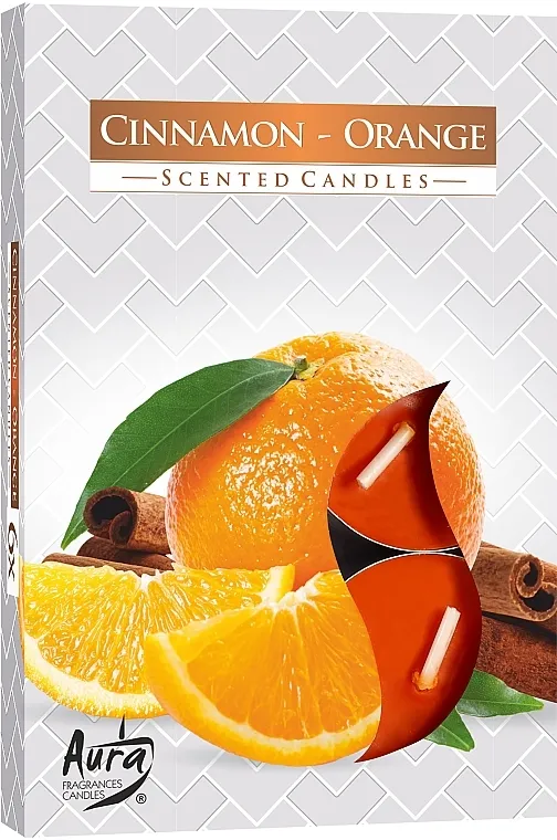Bispol Violet Scented Candles Čajne sveće "Cimet-pomorandža"