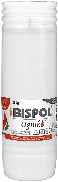 Bispol WP4 Parafinska sveća u plastičnoj futroli 17,5 cm