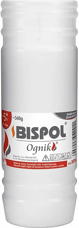 Bispol WP5N Parafinska sveća u plastičnom omotu 18 cm