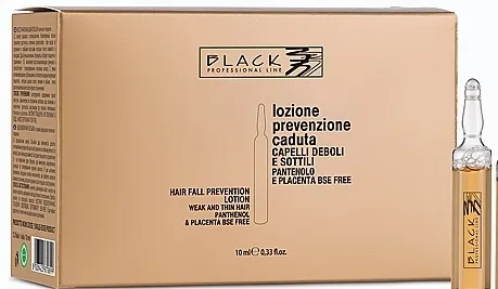 Black Professional Line Panthenol &amp; Placenta Lotion Losion protiv opadanja kose s pantenolom i placentom