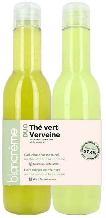 Blancreme Green Tea &amp; Verbena Set (sh/gel/200ml + b/milk/200ml) Set "Zeleni čaj i verbena"