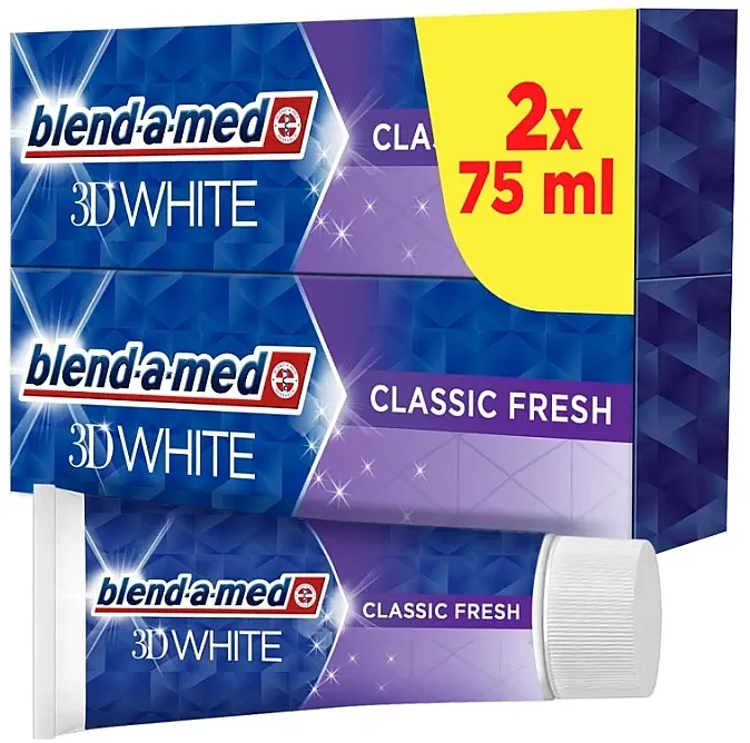 Blend-A-Med 3D White Classic Fresh (toothpaste/2*75ml) Set