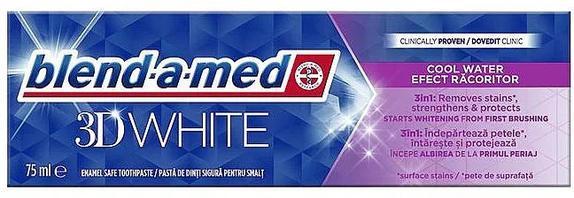Blend-a-med 3D White Cool Water Toothpaste Pasta za izbjeljivanje zuba