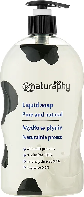 Bluxcosmetics Natural Eco Liquid Soap With Milk Proteins Tekući sapun za ruke s mliječnim proteinima