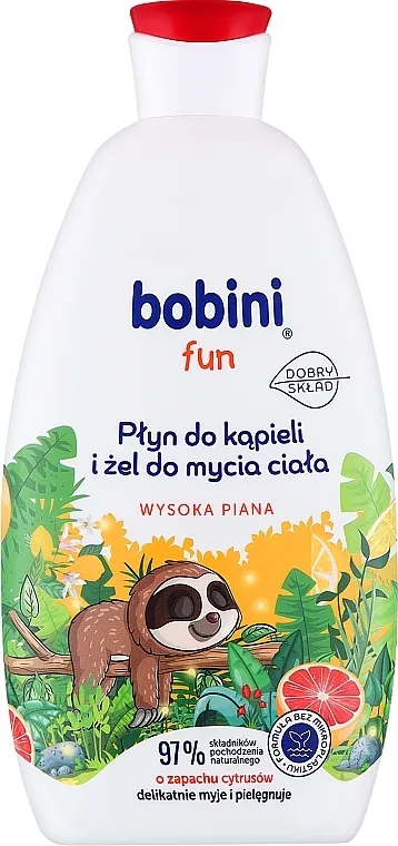 Bobini Fun Bubble Bath &amp; Body High Foam Citrus Gel-pena za kupanje sa aromom citrusa