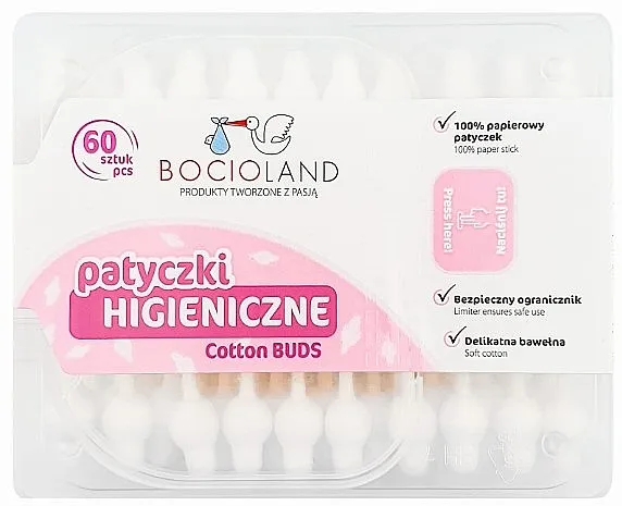 Bocioland Štapići za uši, 60 kom.