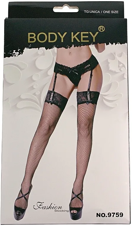 Body Key Dame čarape 9759, crne