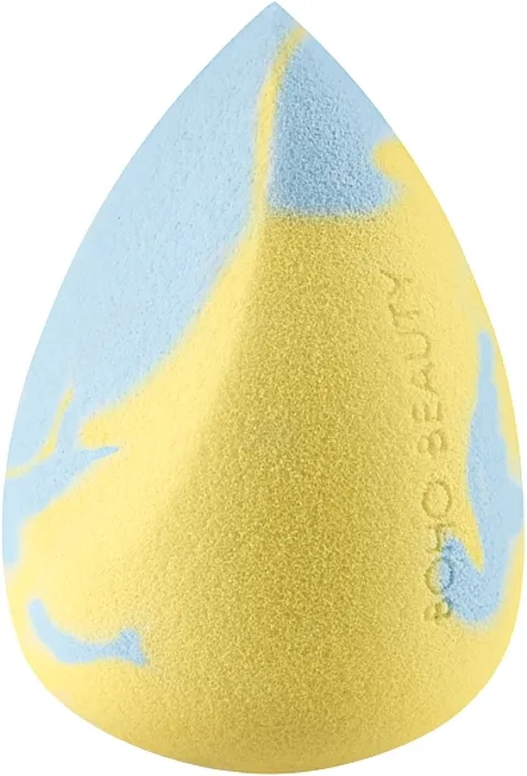 Boho Beauty Bohomallows Medium Cut Lemon Sugar Sunđer za šminkanje, zakrivljen, plavo-žuti