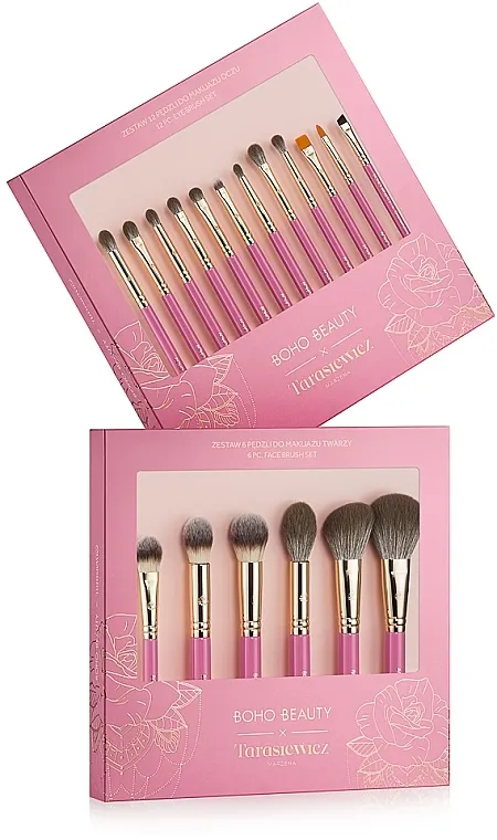 Boho Beauty Makeup Brush Set Set četki za šminkanje, 18 predmeta