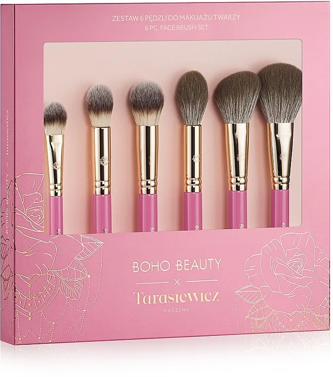 Boho Beauty Makeup Brush Set Set četkica za šminkanje, 6 predmeta