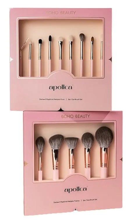Boho Beauty X Apollca Set četkica za šminku, 14 kom.
