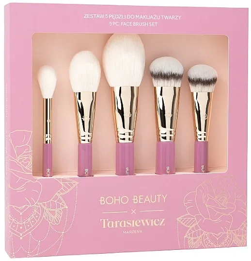 Boho Beauty X Marzena Tarasiewicz Set Set četkica za šminkanje, 5 kom.