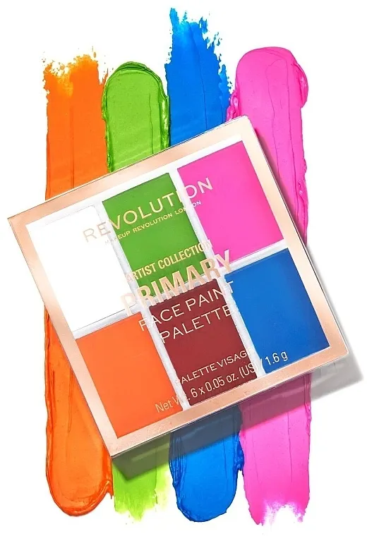 Boje za lice Makeup Revolution Artist Collection Primary Face Paint Palette