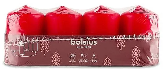 Bolsius Candle Valjkasta sveća, 60x40 mm, crvena