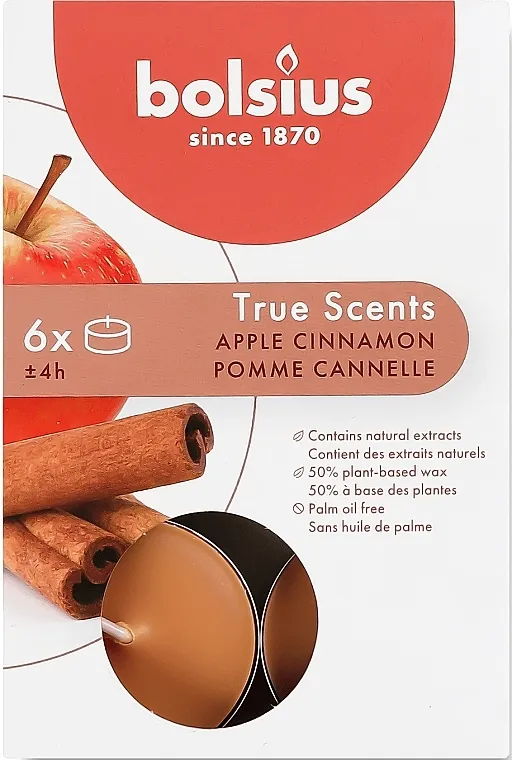 Bolsius True Scents Apple &amp; Cinnamon 4H Candle Set mirisnih grejača