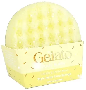 Bomb Cosmetics Body Buffer Sponge Sundjer za telo Vanilla &amp; Tonka Gelato