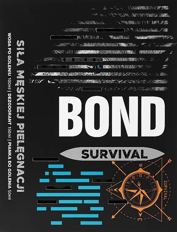 Bond Survival (deo/150ml + ash/water/100ml + sh/foam/50ml) Set