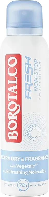 Borotalco Fresh Non-Stop Powder Fresh Deo Spray Dezodorans u spreju