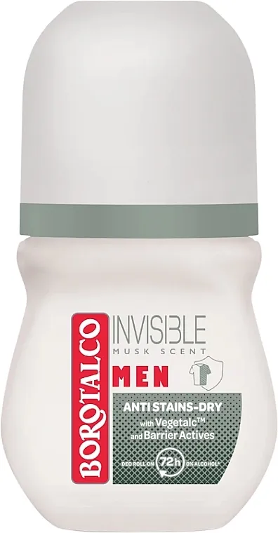 Borotalco Men Deodorant Deo Roll-on Invisible Musk Roll-on dezodorans-antiperspirant