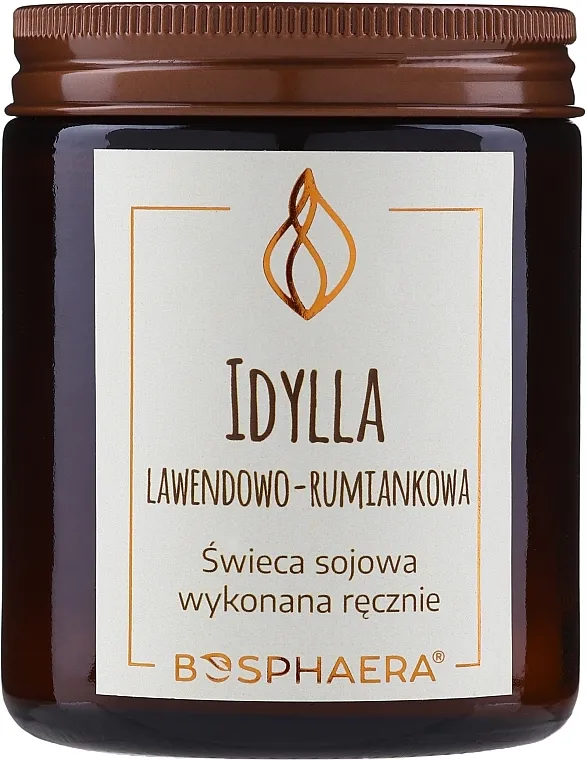 Bosphaera Mirisna svijeća od soje "Idila. Lavanda-kamilica"