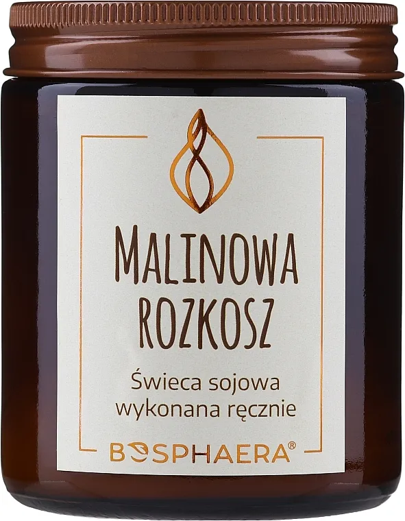 Bosphaera Raspberry Delight Candle Mirisna svijeća od soje "Užitak maline"