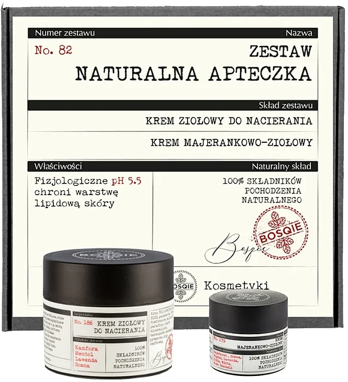 Bosqie (cr/50ml + cr/8g) Set za negu za telo