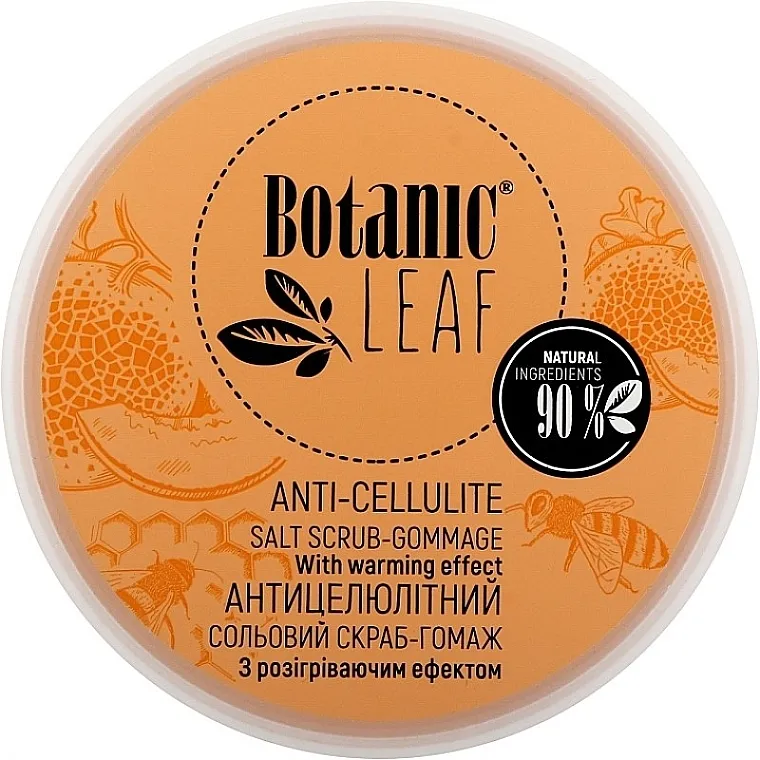 Botanic Leaf Anti-Cellulite Salt Scrub-Gommage Piling-gel sa solju protiv celulita za telo