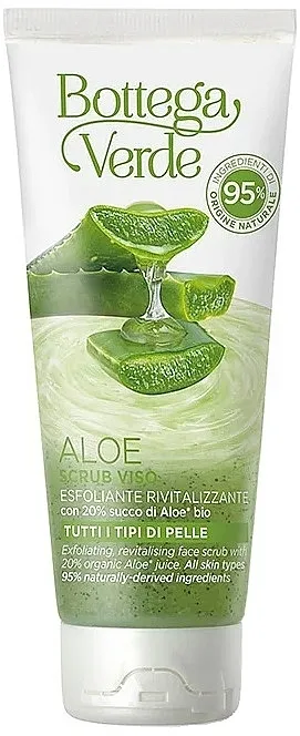 Bottega Verde Aloe Exfoliating And Revitalizing Face Scrub Piling za lice