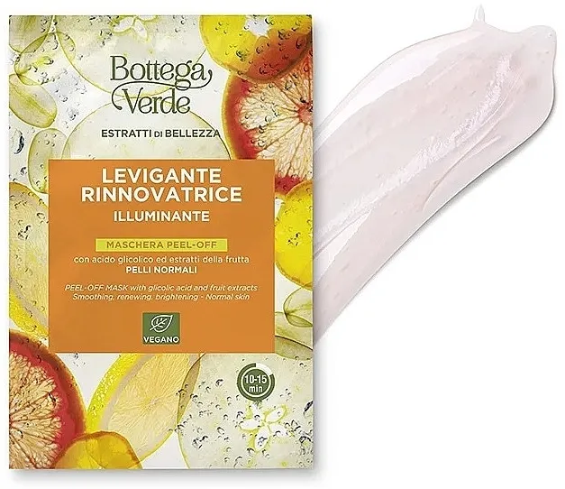Bottega Verde Beauty Extracts Glycolic Acid And Fruit Extracts Peel-Off Mask Maska-folija sa glikolnom kiselinom i ekstraktima voća