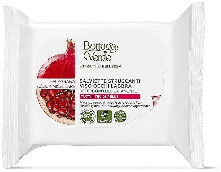 Bottega Verde Beauty Extracts Make-up Remover Wipes Maramice za uklanjanje šminke, 25 komada
