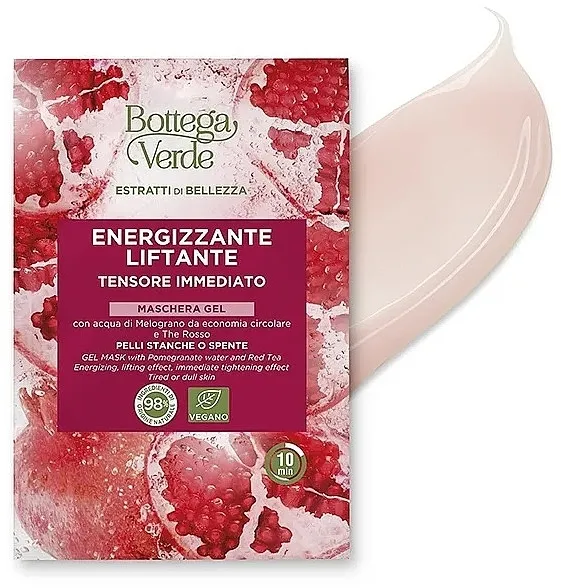 Bottega Verde Beauty Extracts Pomegranate Water &amp; Red Tea Gel Mask Micelarna pena za čišćenje lica