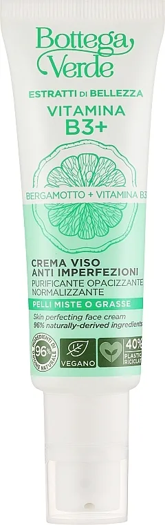 Bottega Verde Beauty Extracts Vitamin B3+ Skin Perfecting Face Cream Krema za lice sa vitaminom B3