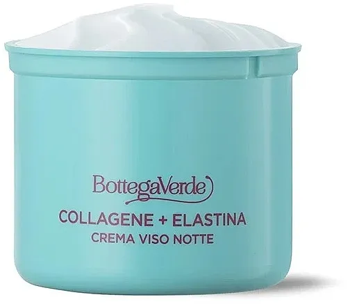 Bottega Verde Collagen + Elastine Night Face Cream Refill (wymienny wkład) Noćna krema za lice